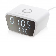 Настольные часы с функцией беспроводной зарядки Wake, 10 Вт