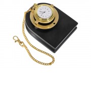 Часы Магистр с цепочкой на деревянной подставке, золотистый/черный (без шильда)