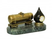 Настольные часы Черное золото