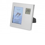 Часы Рамка, серебристый