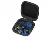 Набор с наушниками и зарядным кабелем 3-в-1 In motion, синий