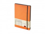 Ежедневник А5 недатированный Megapolis Soft, оранжевый (Р)