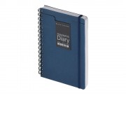 Ежедневник недатированный на гребне А5 Pragmatic, темно-синий