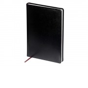 Ежедневник недатированный А5 Sidney Nebraska, черный (белый обрез)