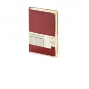 Ежедневник А5 недатированный Chelsea, бордовый (золотистый кант и срез)