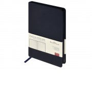 Ежедневник А5 Megapolis Color soft-touch, темно-синий navy