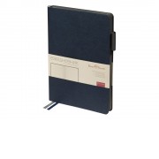 Ежедневник недатированный А5 Boston, темно-синий (серый обрез)