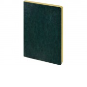 Ежедневник недатированный А5 Megapolis Nebraska Flex, зеленый с золотым обрезом