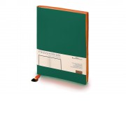 Ежедневник А5 недатированный Mercury, темно-зеленый