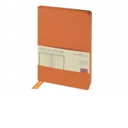 Ежедневник недатированный А5 Megapolis Nappa Flex, оранжевый