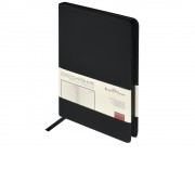 Ежедневник А5 Megapolis Color soft-touch, черный