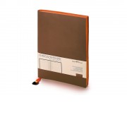 Ежедневник А5 недатированный Mercury, коричневый