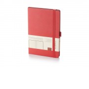 Ежедневник А5 недатированный Monaco, красный