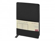 Ежедневник недатированный А5 Megapolis Nappa Flex, черный
