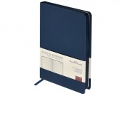 Ежедневник А5 Megapolis Color soft-touch, темно-синий