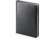 Ежедневник недатированный А6 Sidney Nebraska, черный с серебристым срезом