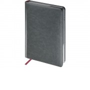 Ежедневник недатированный А5 Sidney Nebraska, серый с серебристым срезом