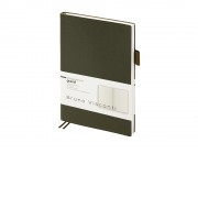 Ежедневник недатированный А5 Grand, темно-зеленый