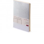 Ежедневник А5 недатированный Megapolis Flex, серебристый