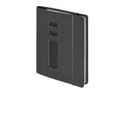 Ежедневник недатированный А5  La Manche, серый графитовый
