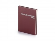 Ежедневник А6 недатированный Бумвинил, бордовый