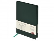 Ежедневник А5 Megapolis Color soft-touch, темно-зеленый