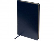 Ежедневник недатированный А5 Megapolis Nebraska, синий с золотым обрезом