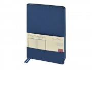 Ежедневник недатированный А5 Megapolis Nappa Flex, темно-синий