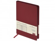 Ежедневник А5 Megapolis Color soft-touch, бордовый