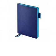 Ежедневник недатированный А5 Boston, синий (голубой обрез)