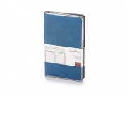 Ежедневник А5 недатированный Bridge, синий/серебристый