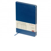 Ежедневник недатированный А5 Megapolis, синий (серебряный обрез)