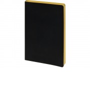 Ежедневник недатированный А5 Megapolis Nebraska Flex, черный с золотым обрезом