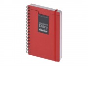 Ежедневник недатированный на гребне А5 Pragmatic, красный