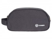 Несессер TORBER, дорожный, чёрный/бежевый, полиэстер 300D, 23 х 12 х 10 см