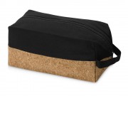 Несессер Corky хлопковый с пробковой вставкой, черный