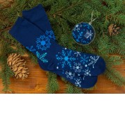 Носки в шаре Снежинка мужские, синий