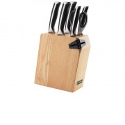 Набор из 5 кухонных ножей, ножниц и блока для ножей с ножеточкой, NADOBA, серия URSA