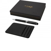 Encore Подарочный набор из шариковой ручки и бумажника, черный