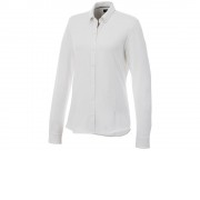 Женская рубашка Bigelow из пике с длинным рукавом, белый