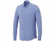 Мужская рубашка Bigelow из пике с длинным рукавом, светло-синий