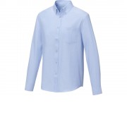 Pollux Мужская рубашка с длинными рукавами, светло-синий