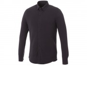 Мужская рубашка Bigelow из пике с длинным рукавом, серый графитовый