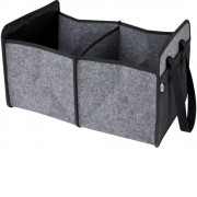 Складной органайзер для автомобиля Felta из фетра, переработанного по стандарту GRS, средне-серый