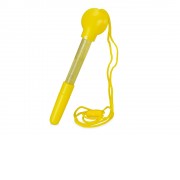 Ручка шариковая с емкостью для мыльных пузырей, желтый (Р)