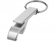 Брелок-открывалка Tao из переработанного алюминия - Серебристый