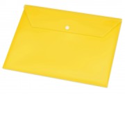 Папка-конверт А4 с кнопкой, желтый