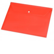 Папка-конверт А4 с кнопкой, красный