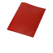 Папка формата А4 на резинке, красный