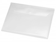 Папка-конверт А4 с кнопкой, прозрачный (Р)